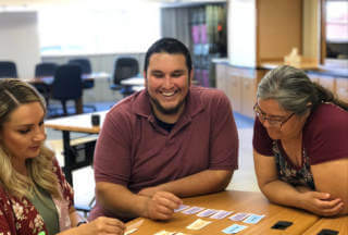 Teachers learning about SIOP in PD program